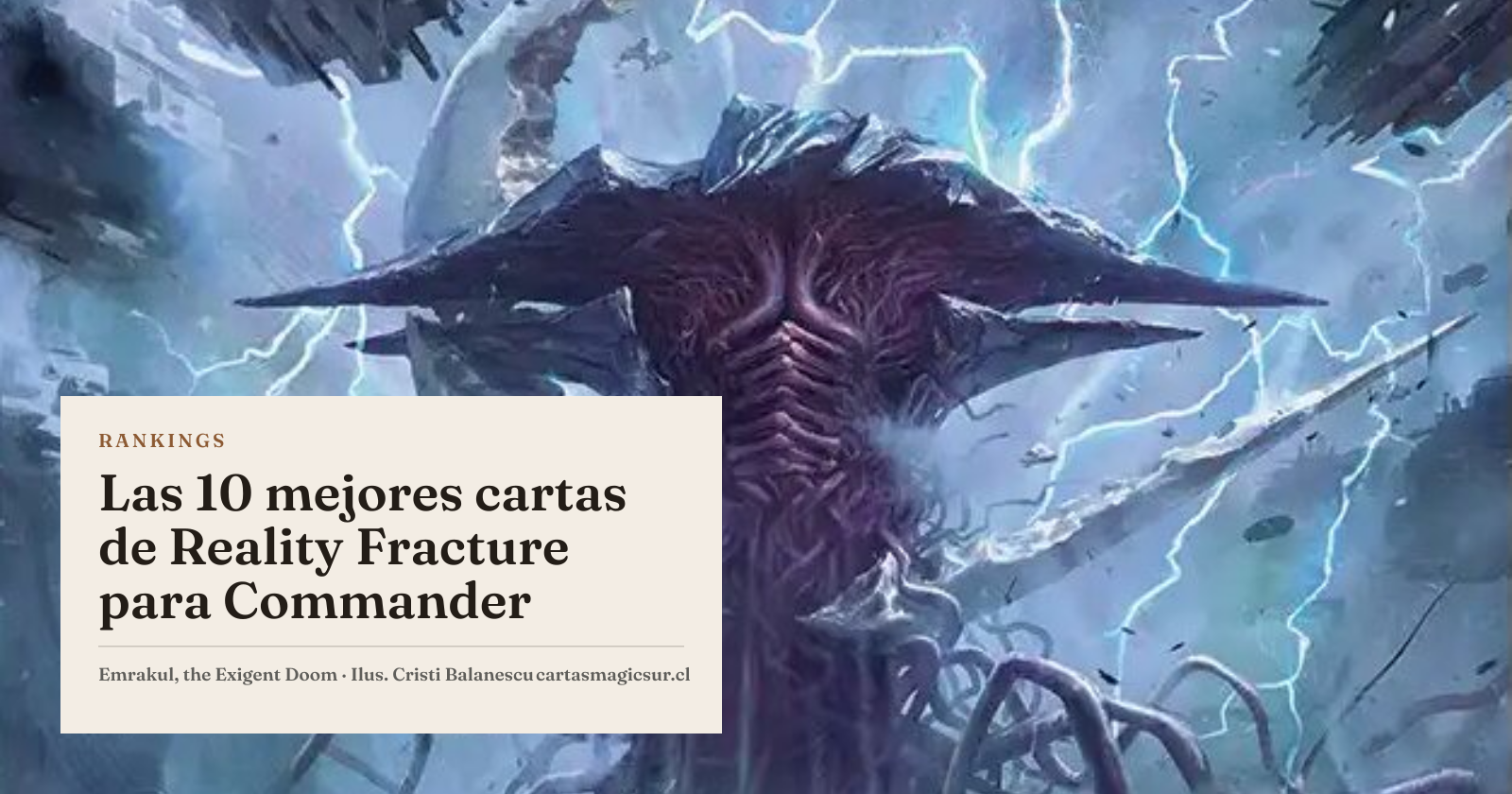 Las 10 mejores cartas de Reality Fracture para Commander