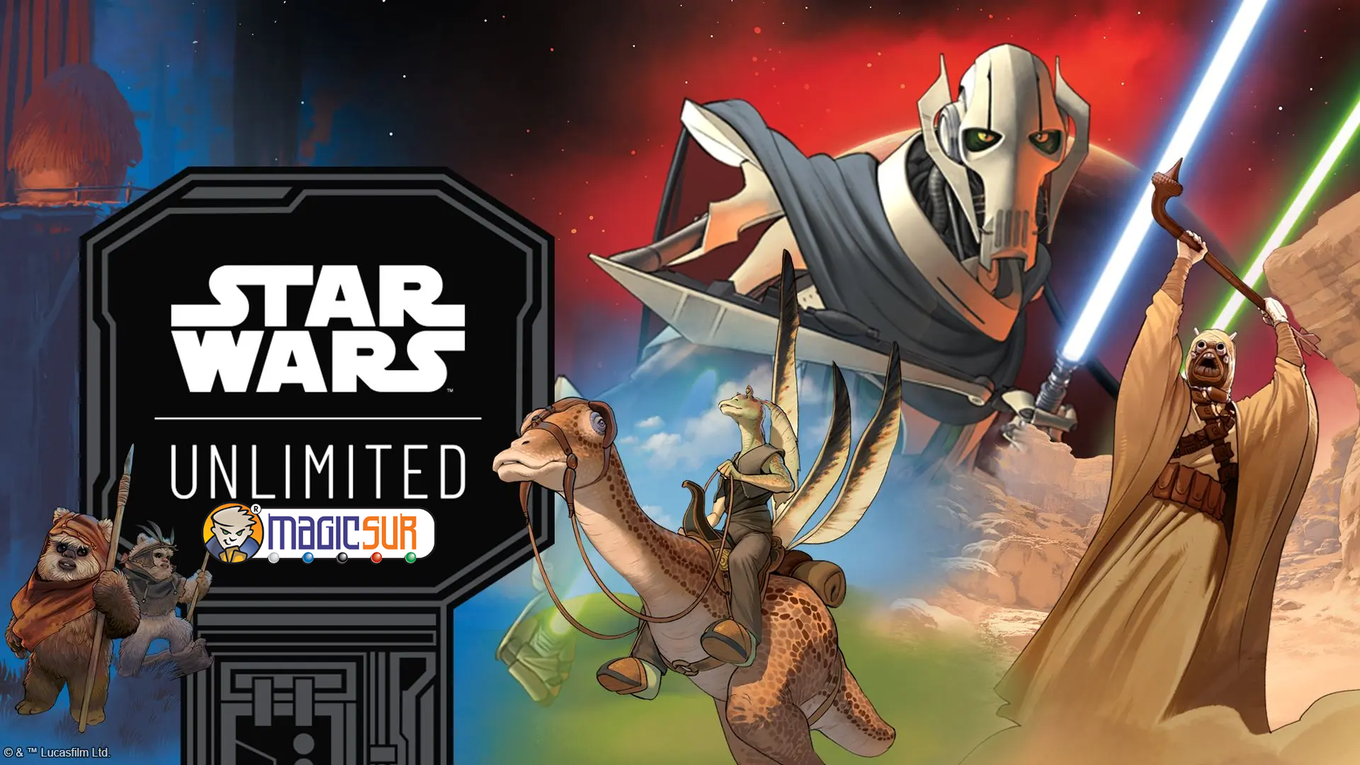 Afiche del torneo Prerelease de Star Wars Unlimited: Homeworlds