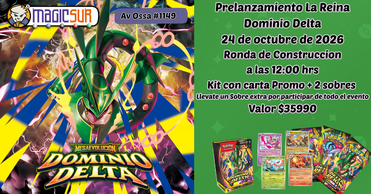 Afiche del torneo Prelanzamiento La Reina Pokémon Dominio Delta